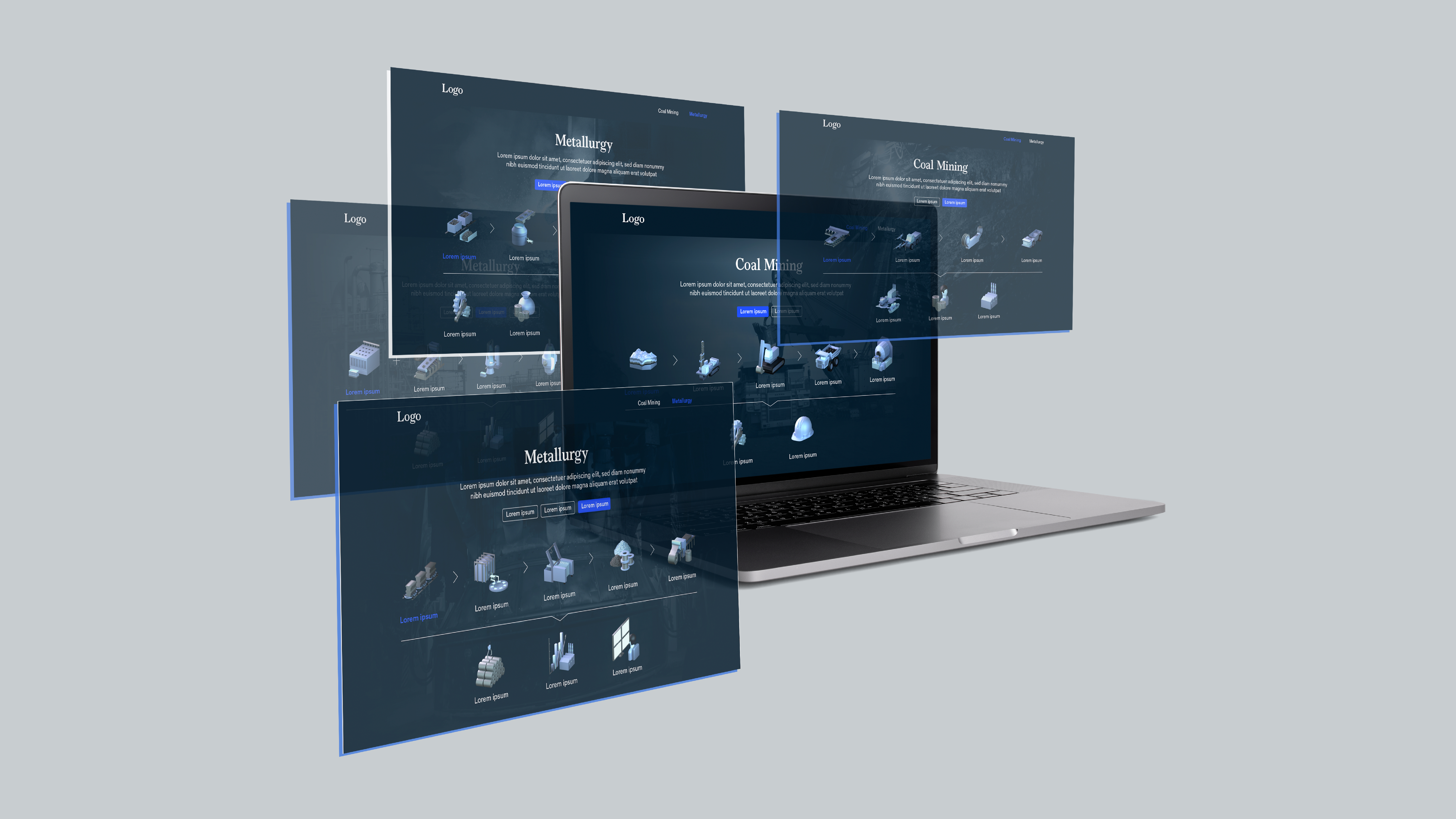 Designed dynamic 3D icon set for a web product, enhancing UI/UX with immersive visuals