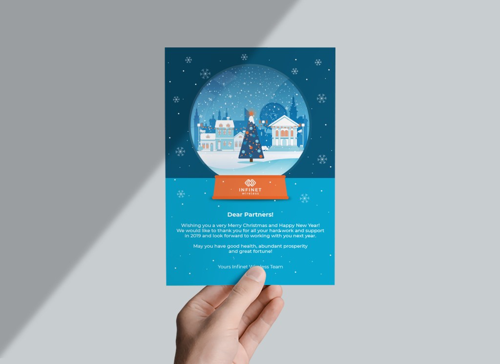 Flyer/postcard design with custom illustrations